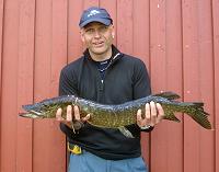 Steve Björk med den största Gäddan 3683 g