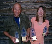 Steve Björk och Annica Jonsson segrare i Västerbottenserie i mete 2007
