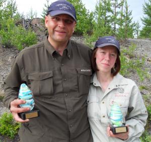 Steve Björk och Annica Jonsson Totalsegrare