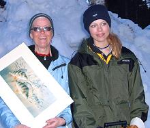 Tjejpimpelsegrare Harriet Jonsson och Julia Burvall